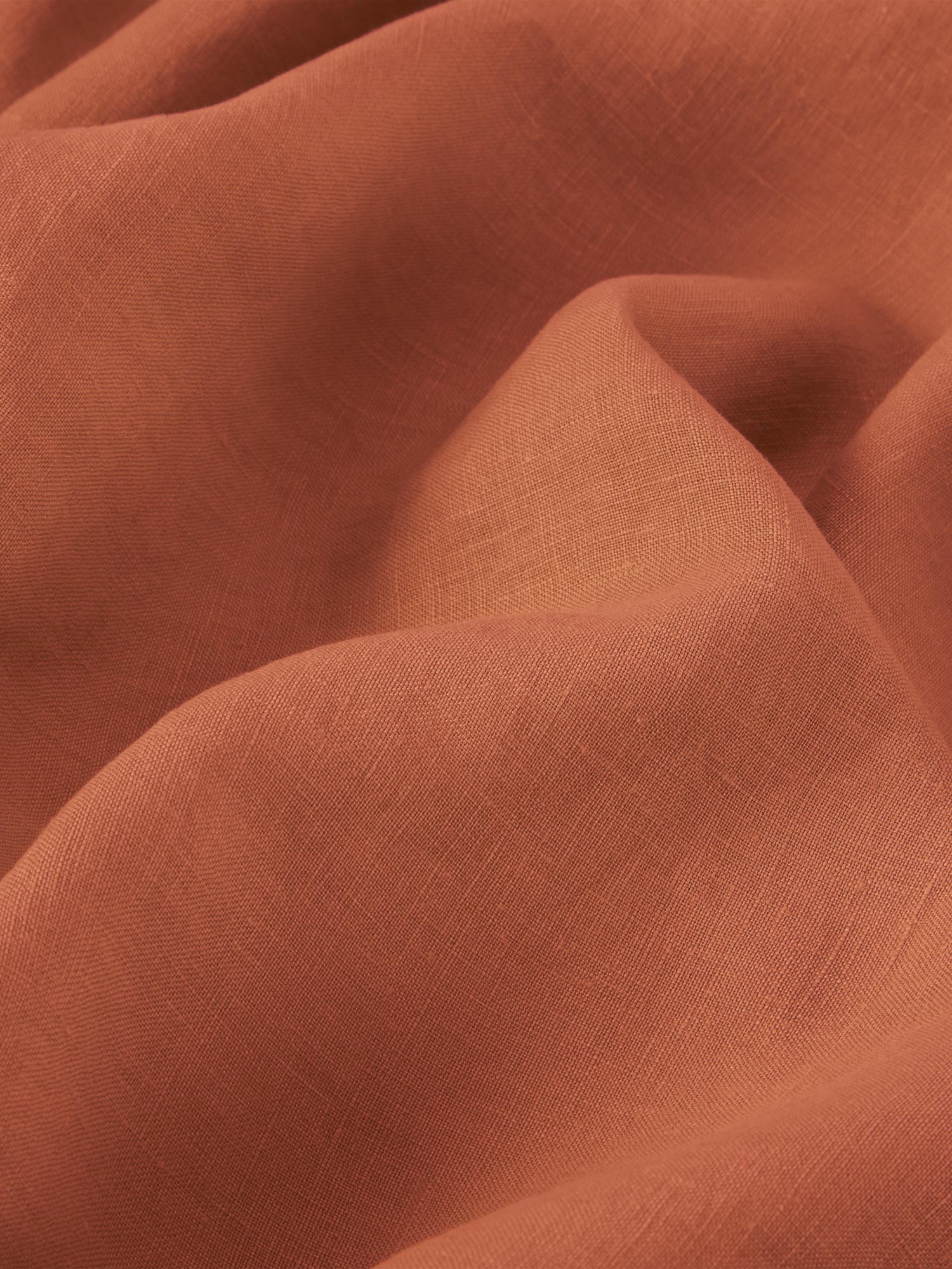 Burnt Orange 100% Linen Duvet Cover
