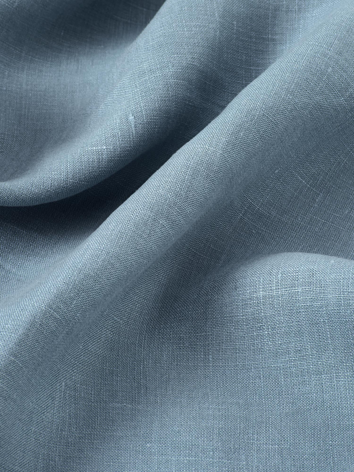 Dusk Blue 100% Linen Fitted Sheet