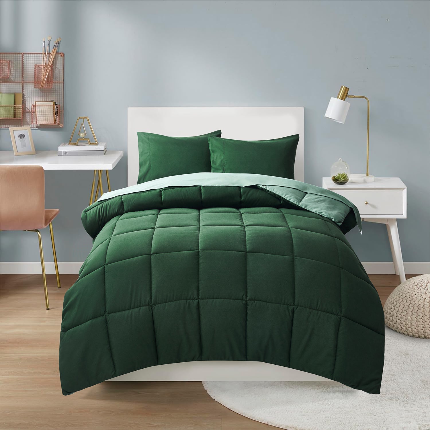 HIG Reversible and Lightweight  Comforter Set All Season