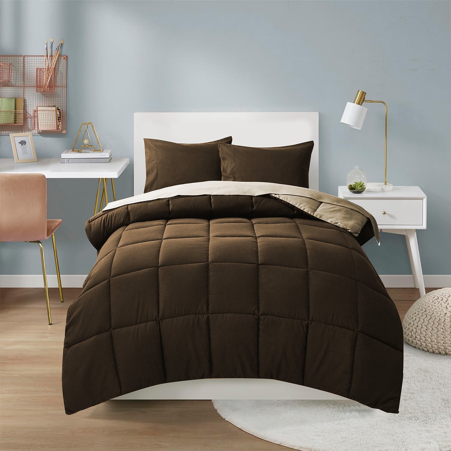 HIG Reversible and Lightweight  Comforter Set All Season