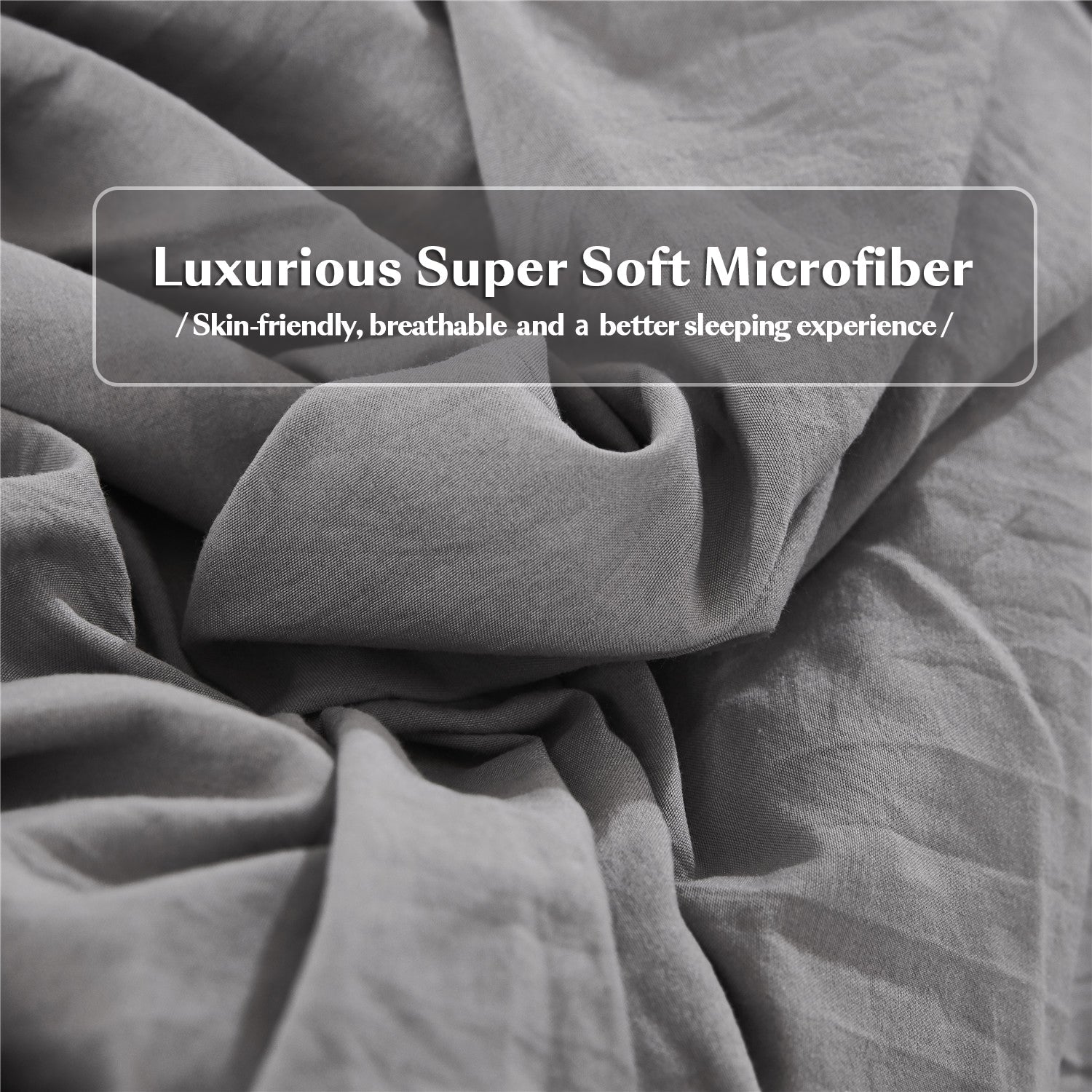 3 Piece Pinch Pleated Comforter Set Queen - Gray and White Chic Embroidery Farmhouse Style Bedding Set