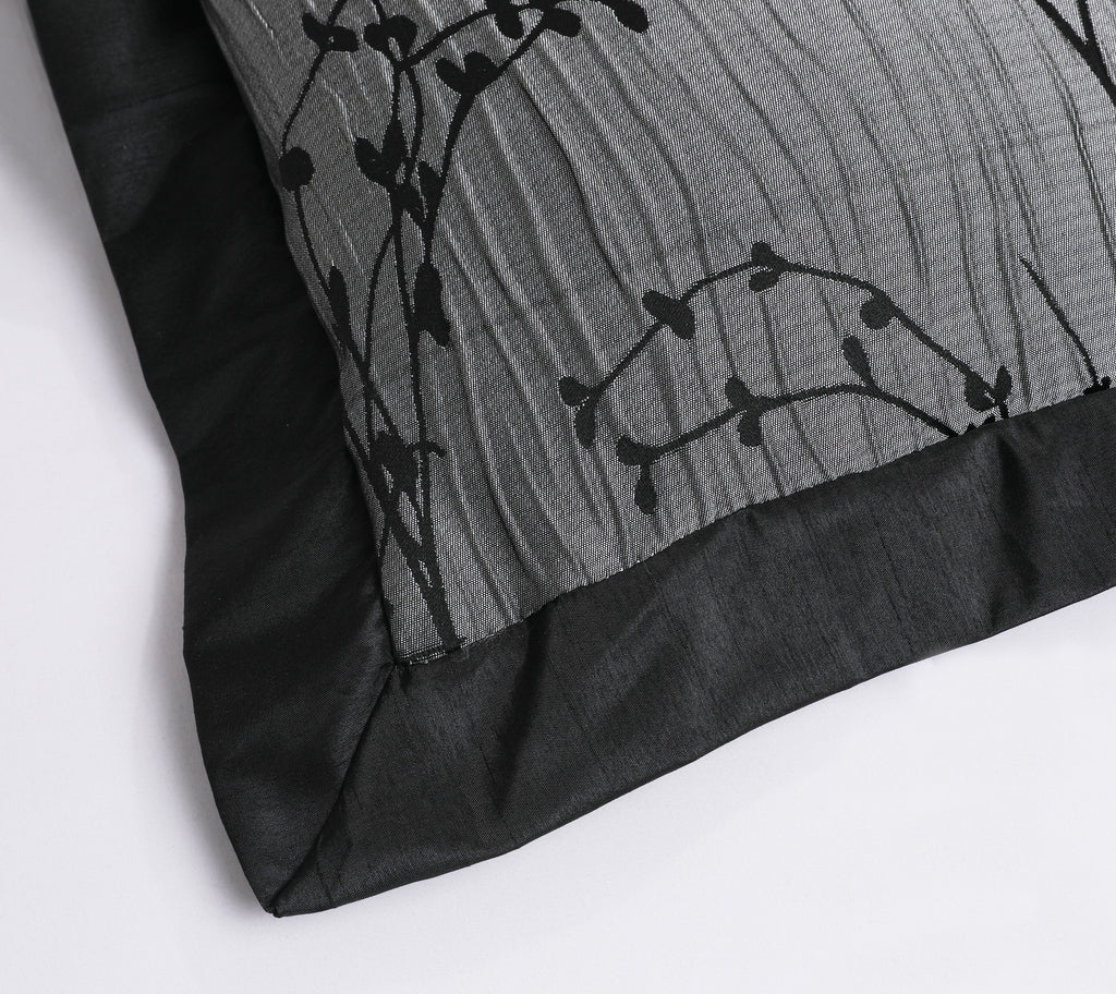 7-Piece Classic Branch Black Bed-in-a-bag - Patchwork Design Comforter Set-Shangrula