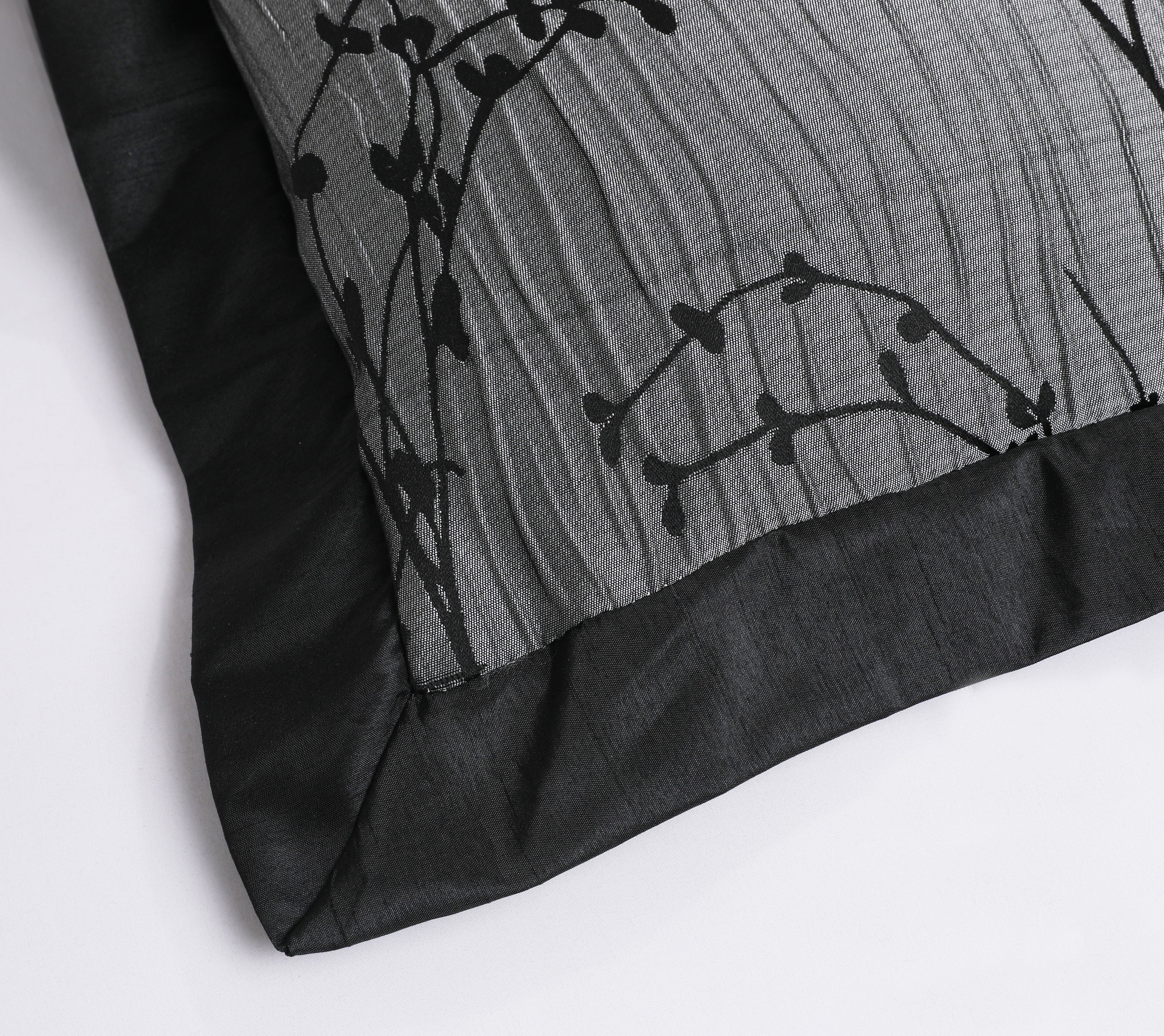 7-Piece Classic Branch Black Bed-in-a-bag - Patchwork Design Comforter Set-Shangrula