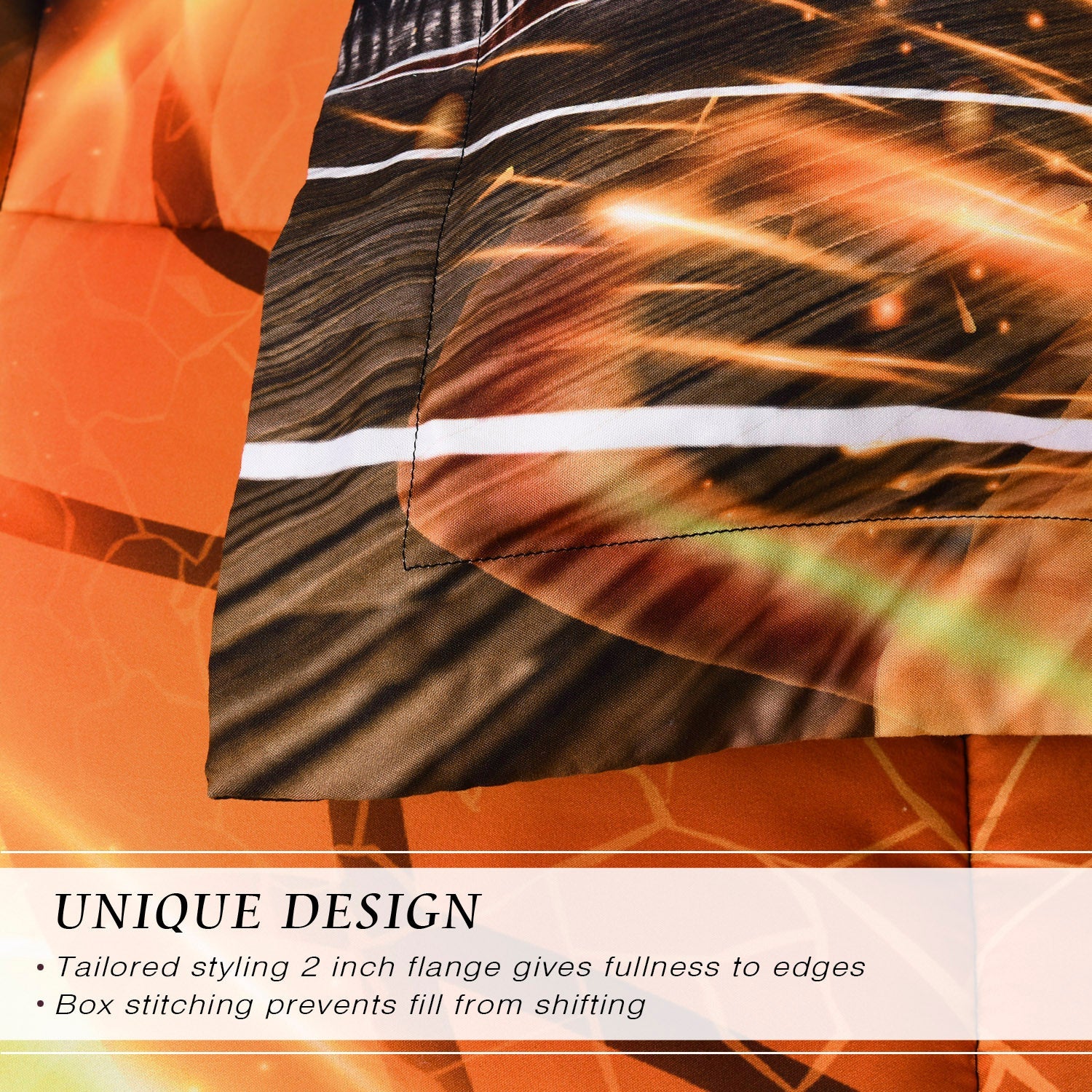3D Print Basketball Fire All Season Comforter Set-S28