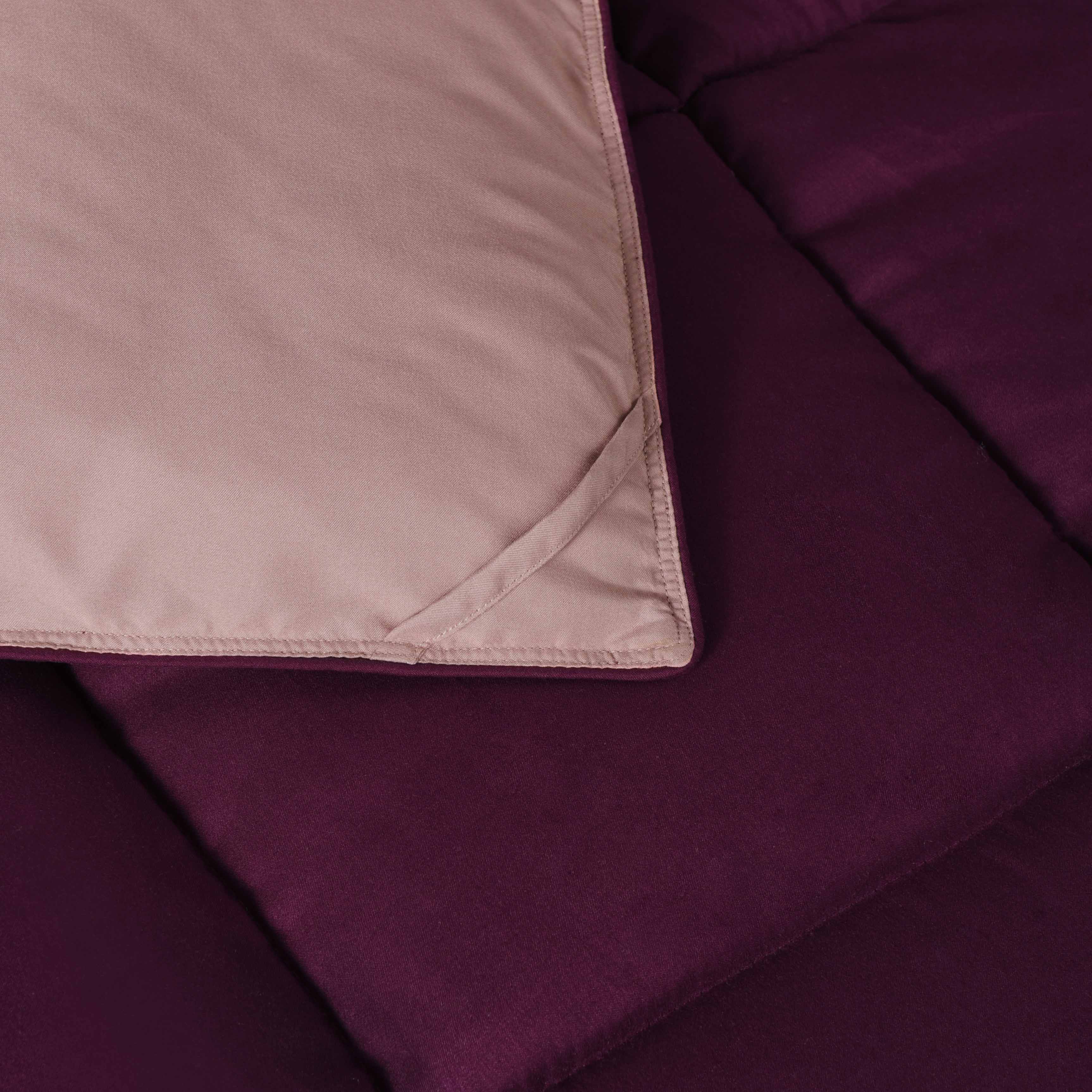 Plum Color All Season Lightweight Down Alternative Comforter Set