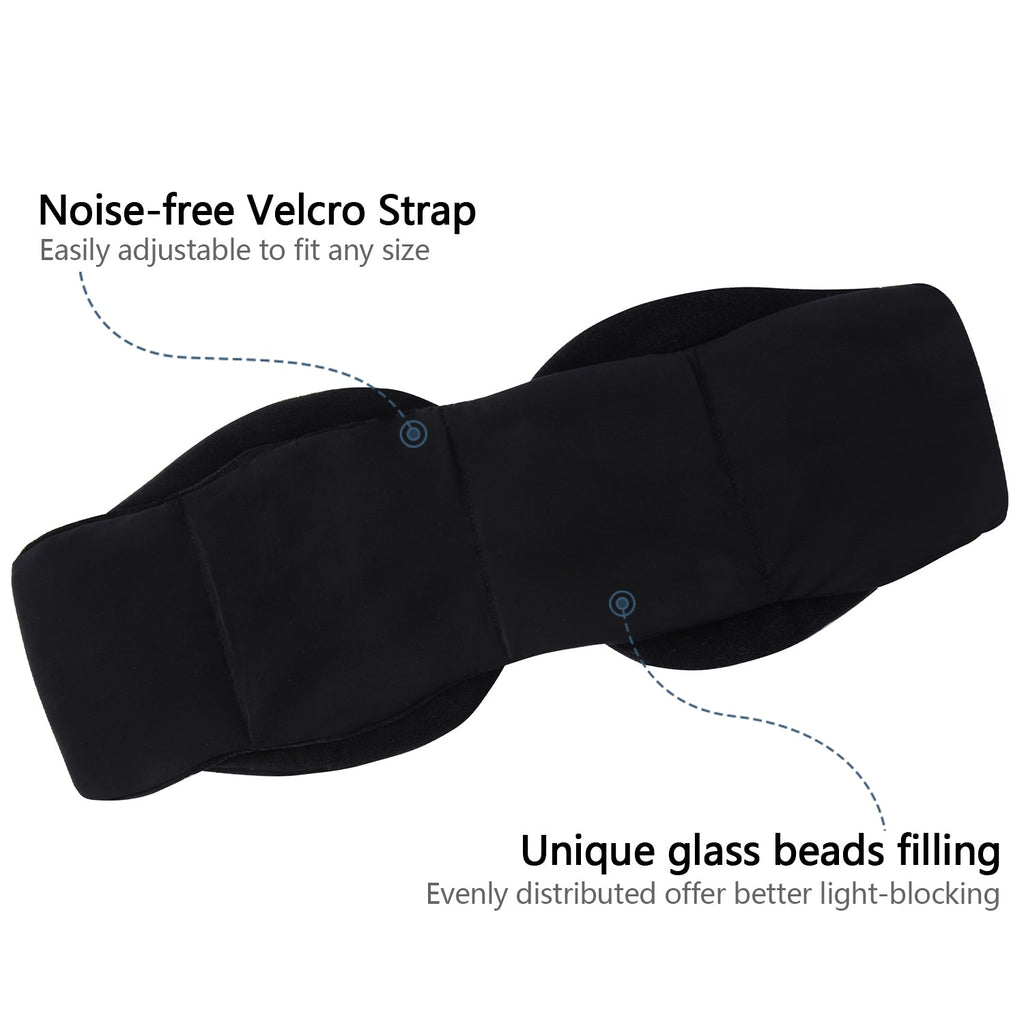 HIG Weighted Sleep Mask with Glass Beads for Men Women Sleeping Nap Travel