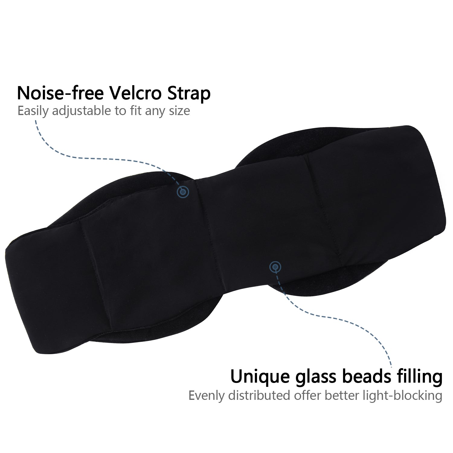 HIG Weighted Sleep Mask with Glass Beads for Men Women Sleeping Nap Travel