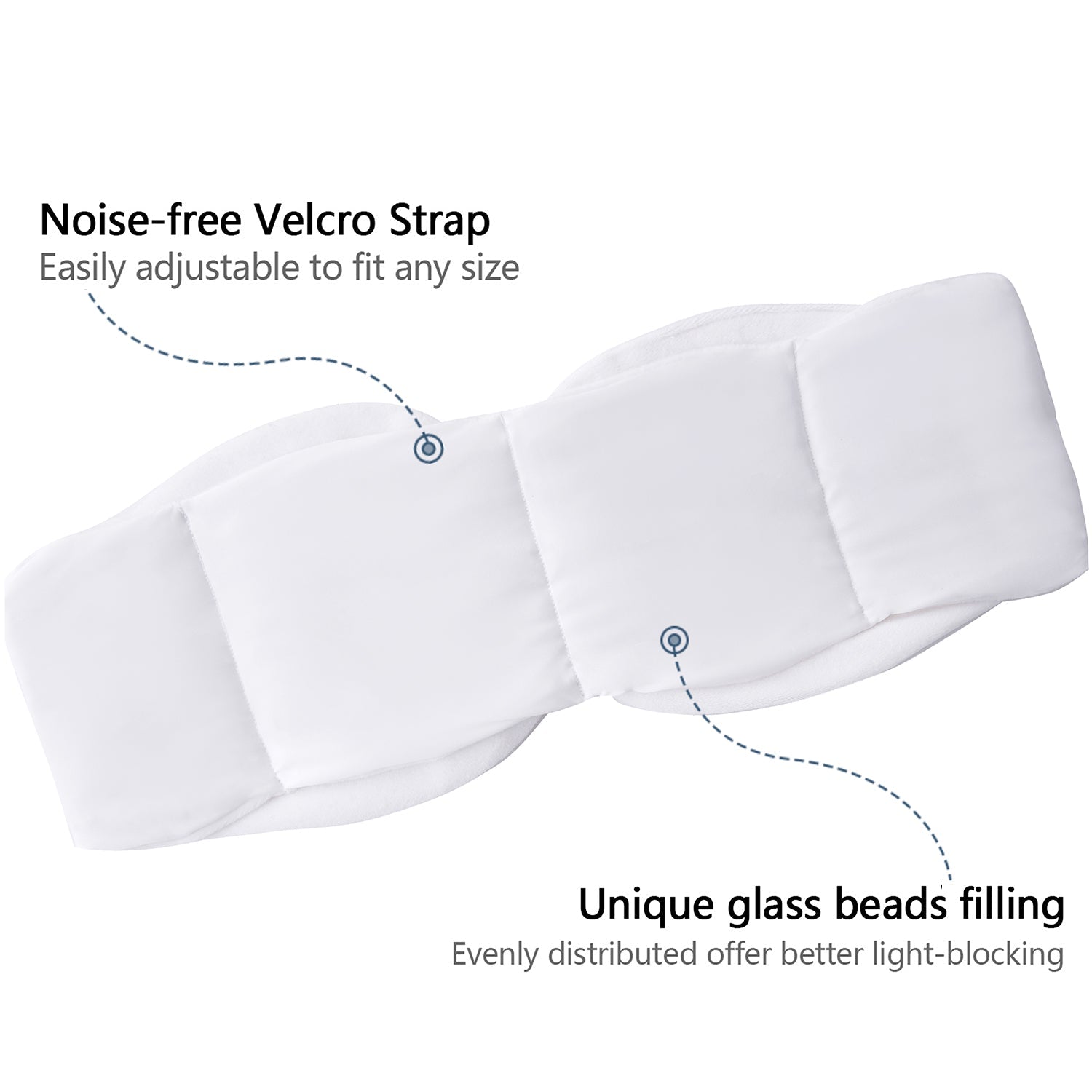 HIG Weighted Sleep Mask with Glass Beads for Men Women Sleeping Nap Travel