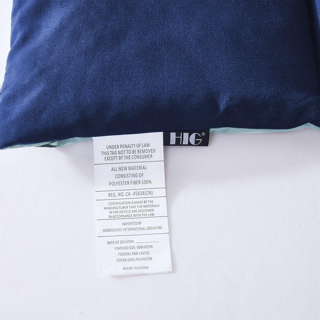 HIG Reversible and Lightweight  Comforter Set All Season