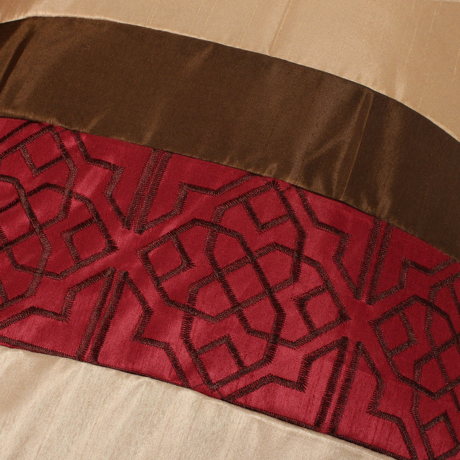 7 Piece Hypoallergenic Fade Resistant Patchwork Diamond Pintuck  Bed In A Bag Comforter Set-MYA