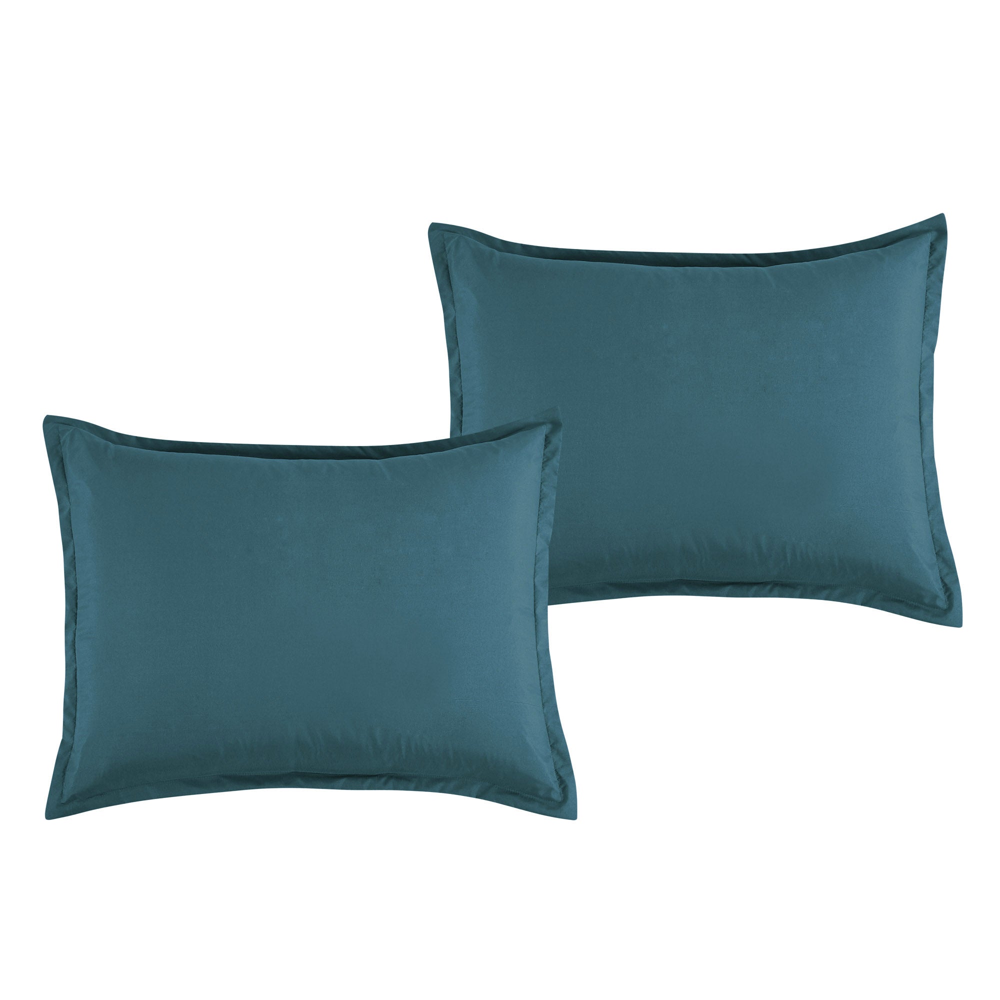 HIG 9 Piece Minimalist Style Quilted Comforter Set Teal Color Bed in Bag with Bed Sheets Collections