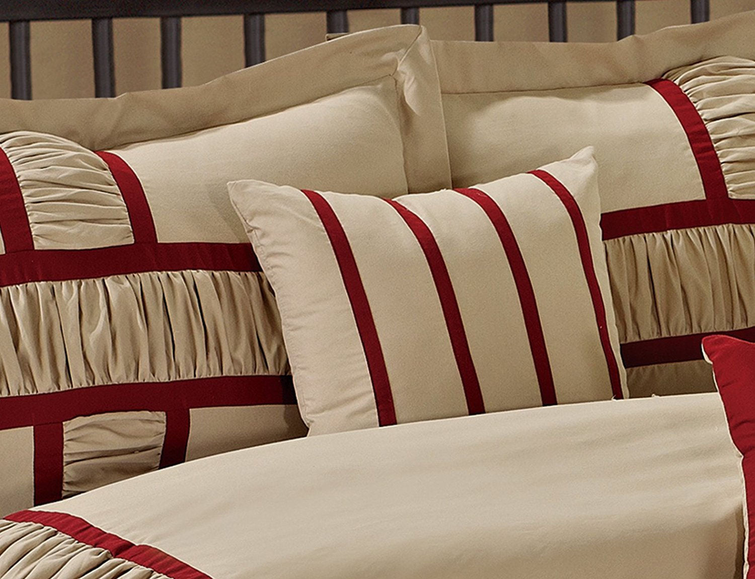 Hig Gray 7 Piece Bed in a Bag Comforter Set, King Bed Sets for Adults