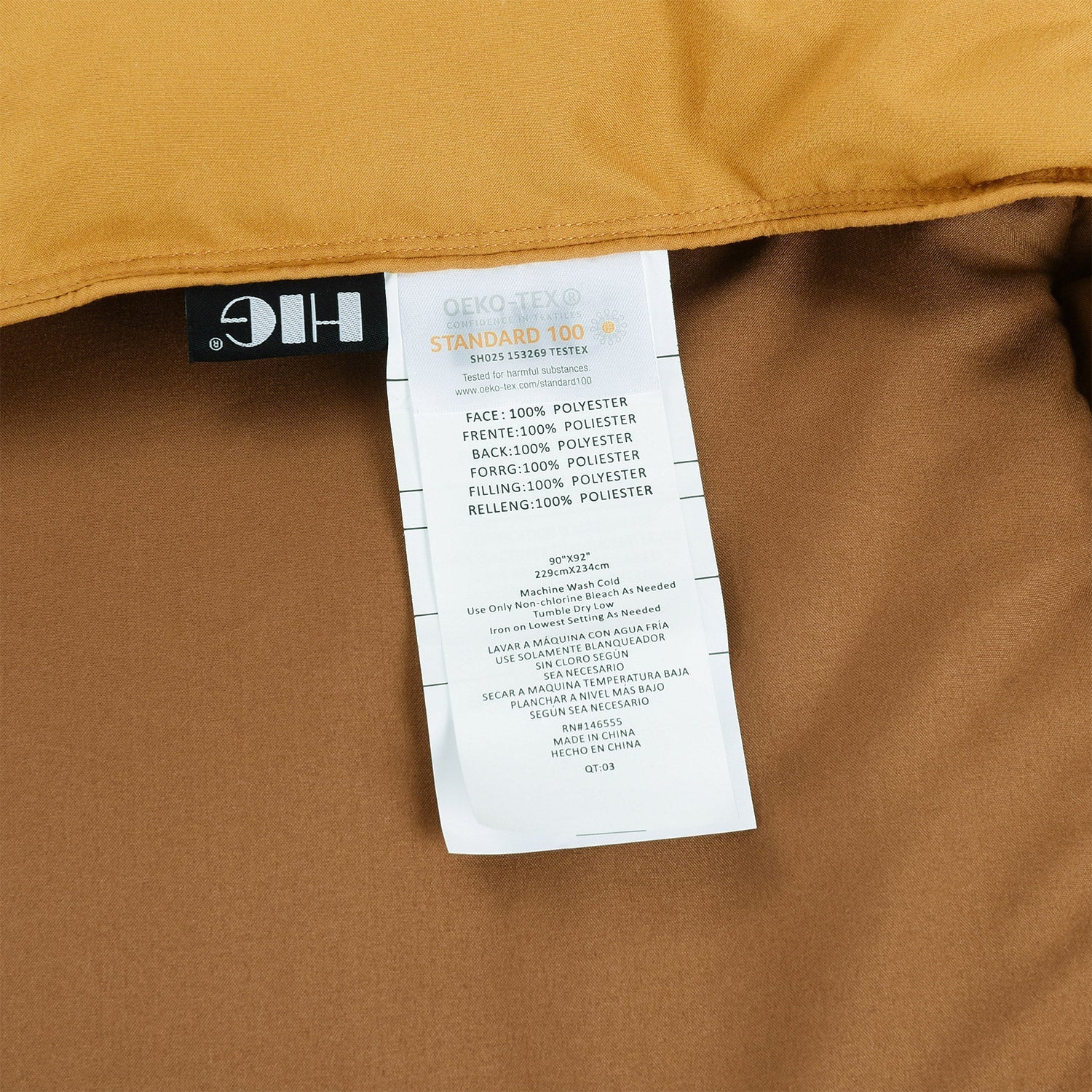 Mustard Yellow All Season Lightweight Down Alternative Comforter Set
