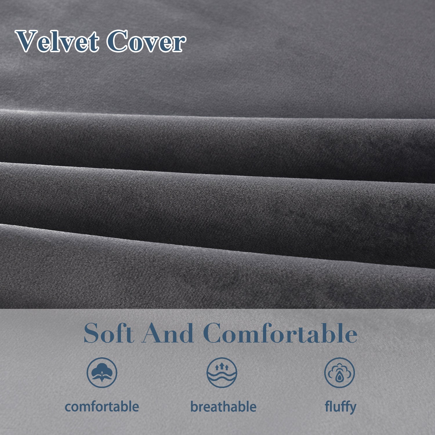 HIG Supportive Full Body Pillow for Sleeping, Decorative Large Body Pillow Insert with Removable Velvet Cover, Cuddly Long Bed Pillow for Adults Pregnant Women Side Sleeper, 20" x 54"