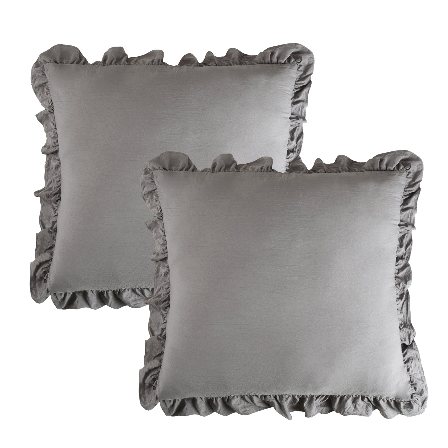 HIG 8 Piece Rustic Ruffle Comforter Set with 2 Layer of Handmade Ruffled Frindge Bed-in-A-Bag
