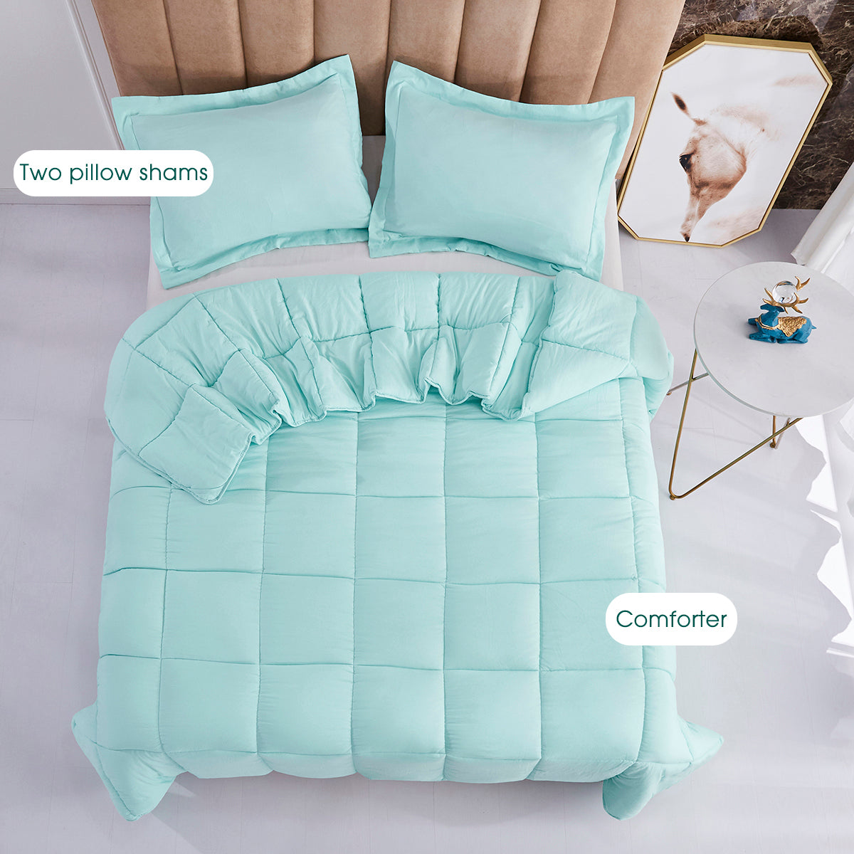 All Season Chic Prewashed Fabric Down Alternative Comforter Blanket
