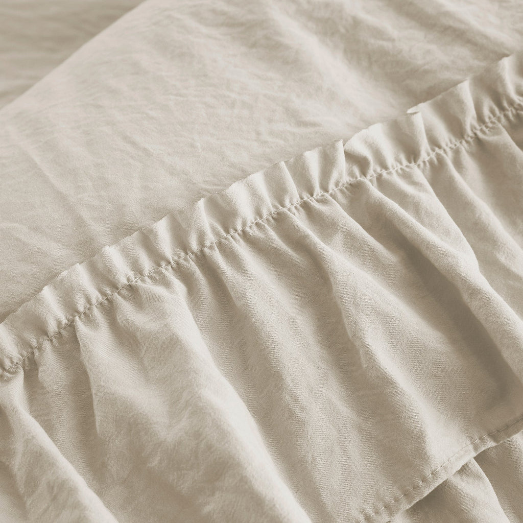 HIG 3 Piece Vintage Duvet Cover Set, Ultra Soft Pre-washed Microfiber