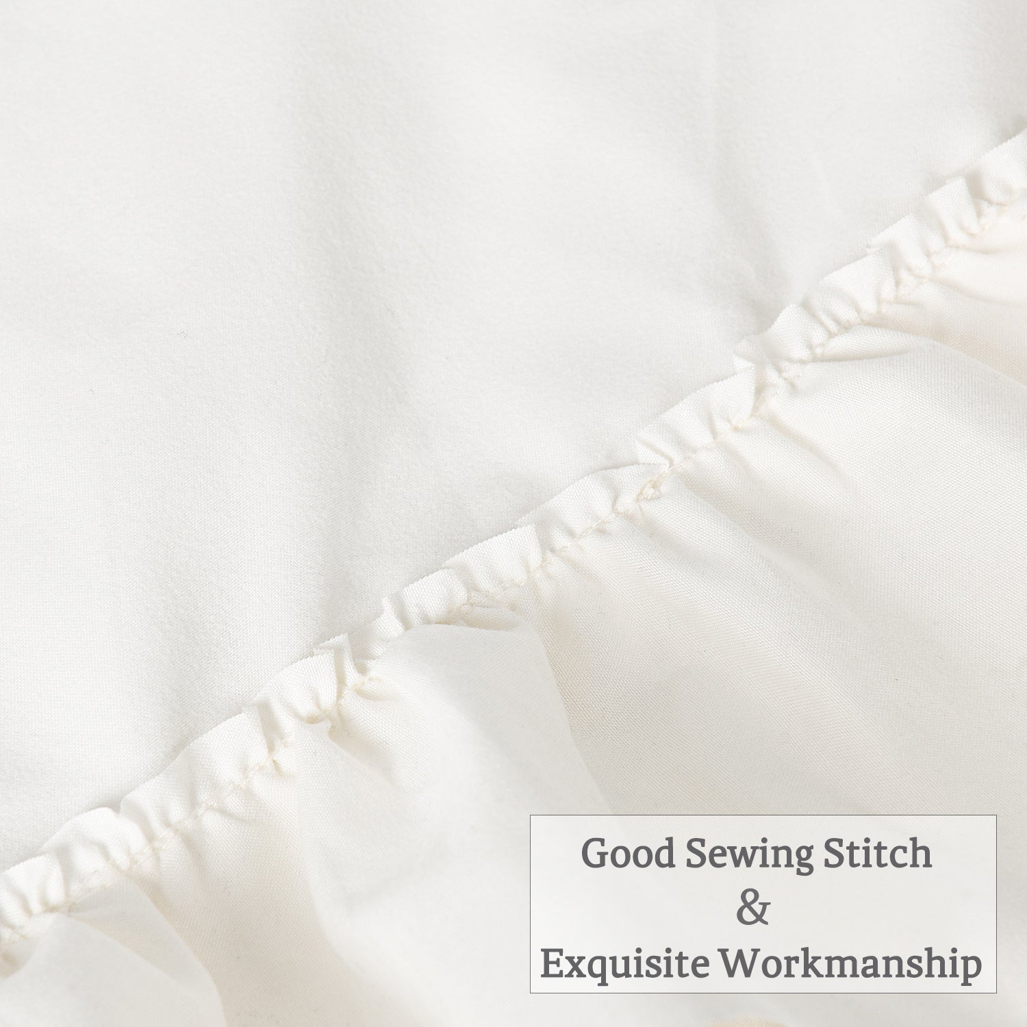 2 Piece Handcraft Chic Ruffle French Country Style Pillow Shams