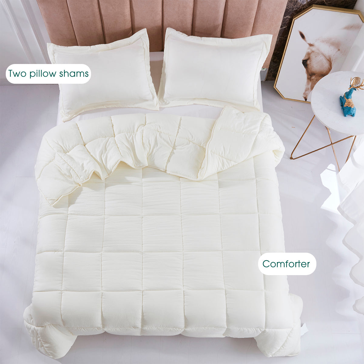 All Season Chic Prewashed Fabric Down Alternative Comforter Blanket