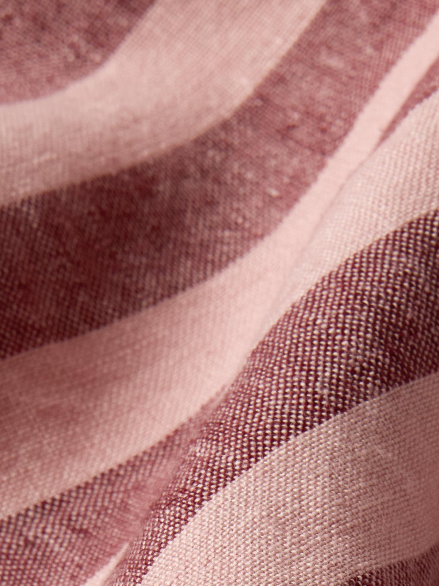 Rhubarb & Rose Pembroke Stripe 100% Linen Pillowcases (Pair)