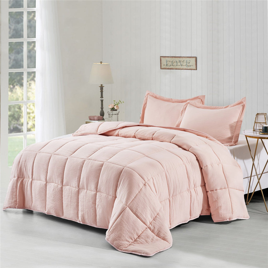 All Season Chic Prewashed Fabric Down Alternative Comforter Blanket